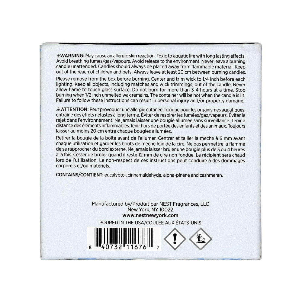 NEST New York Blue Cypress & Snow Classic Candle, 8.1 oz. - USA MEGA SHOP