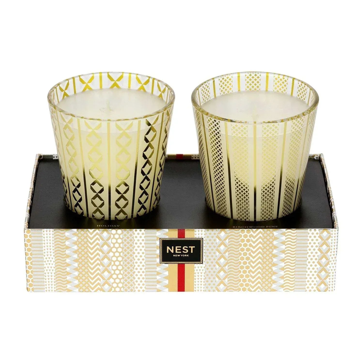 NEST New York Holiday & Birchwood Pine Classic Candle Set, 8.1 oz. Each