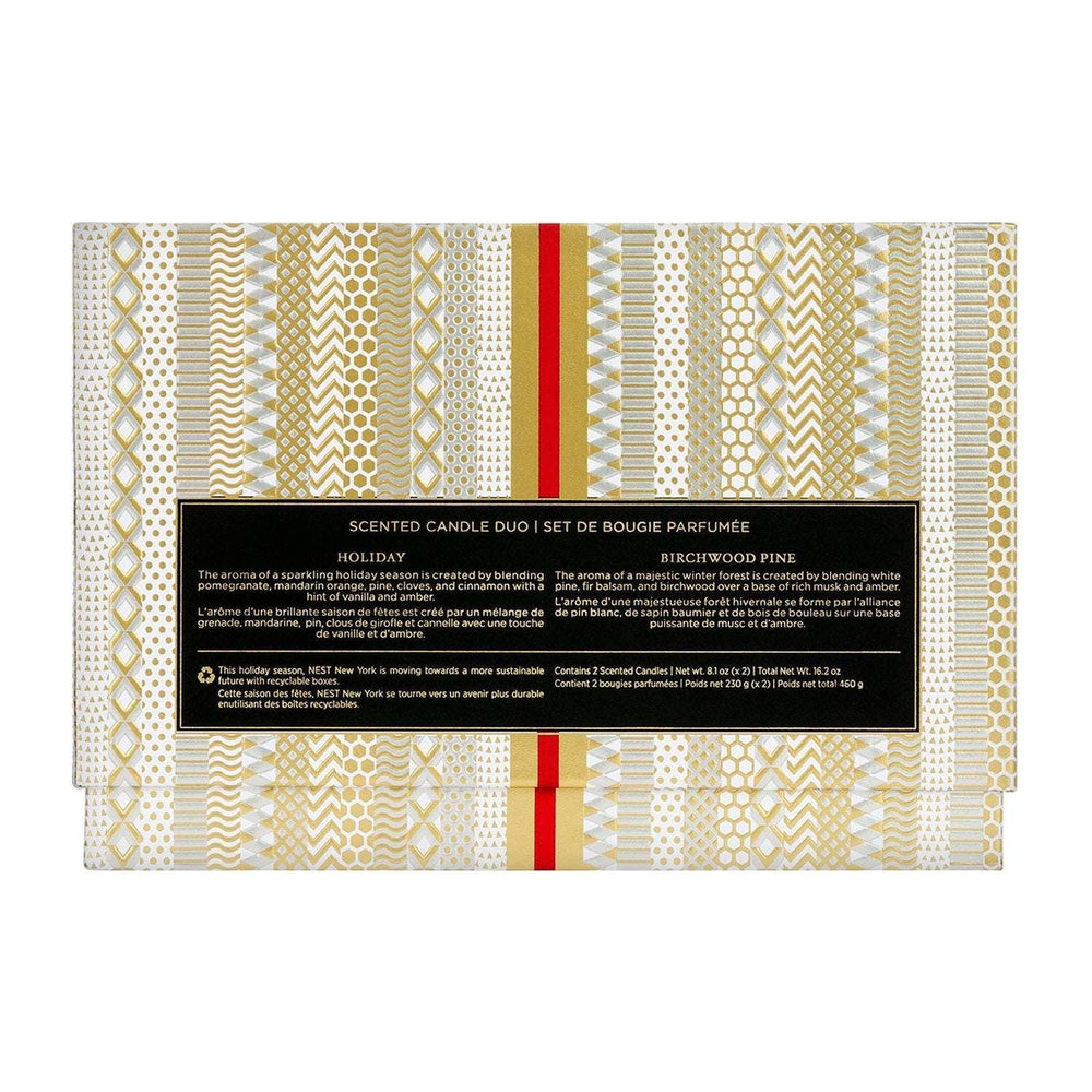 NEST New York Holiday & Birchwood Pine Classic Candle Set, 8.1 oz. Each - USA MEGA SHOP