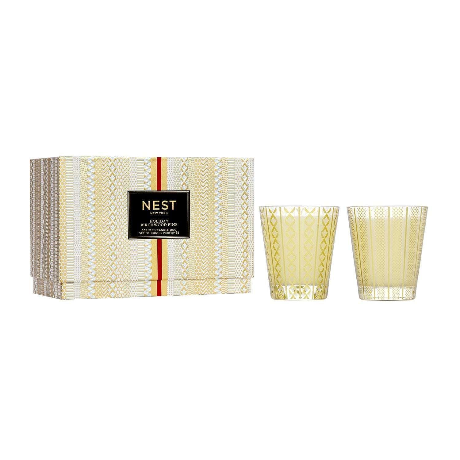 NEST New York Holiday & Birchwood Pine Classic Candle Set, 8.1 oz. Each - USA MEGA SHOP