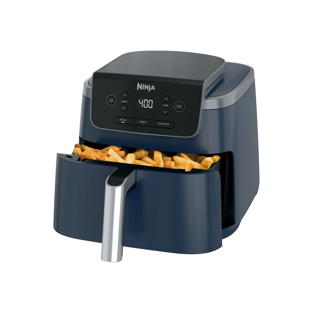 Ninja Pro 3-in-1 Air Fryer, XL 5-Qt Basket, 3 Functions, Air Crisp Technology, Non-Stick, Crisper Plate, AF140WMNV Navy - USA MEGA SHOP
