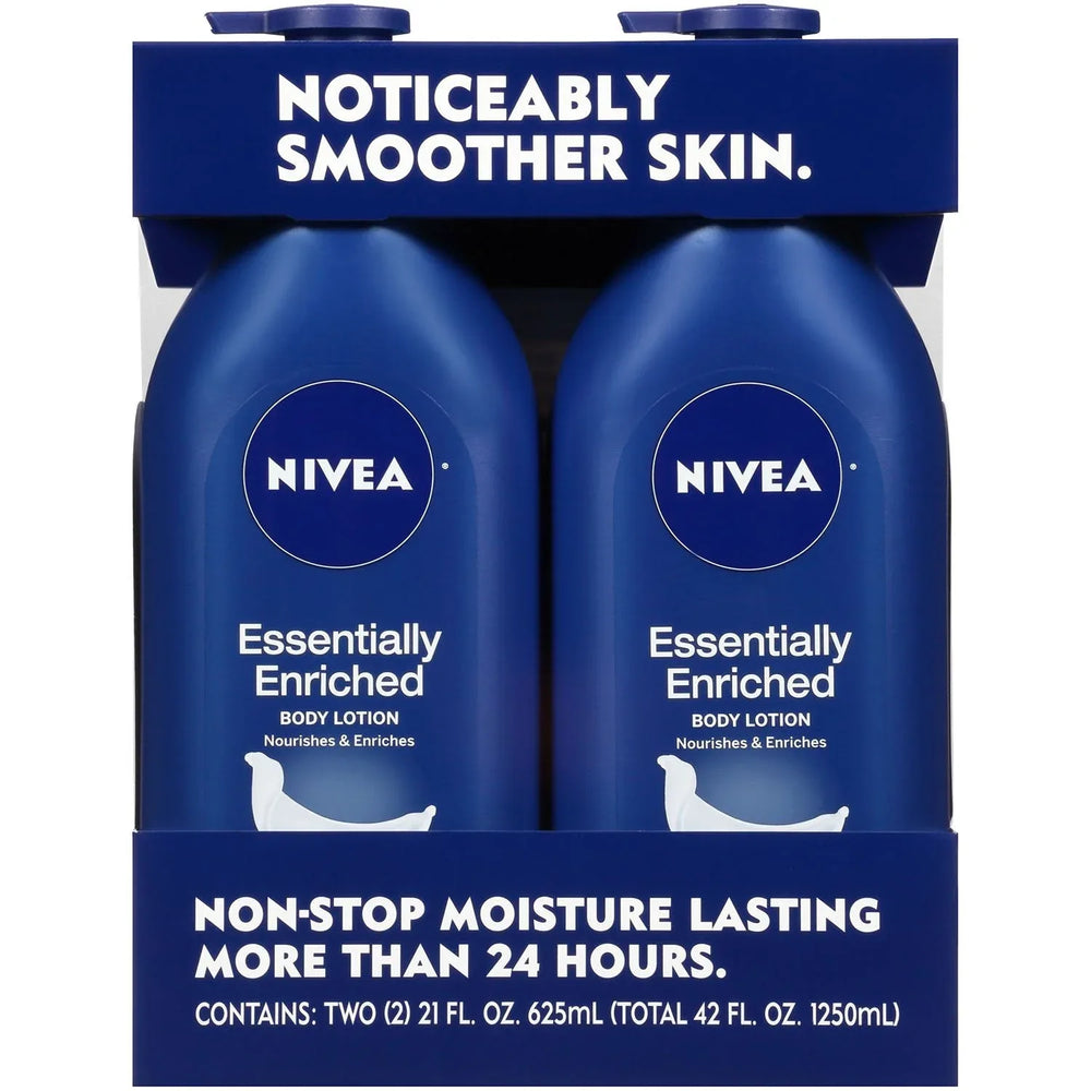 NIVEA Essentially Enriched Body Lotion, 21 fl. oz., 2 pk. - USA MEGA SHOP