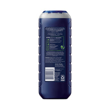 NIVEA MEN Maximum Hydration body wash back label on blue bottle
