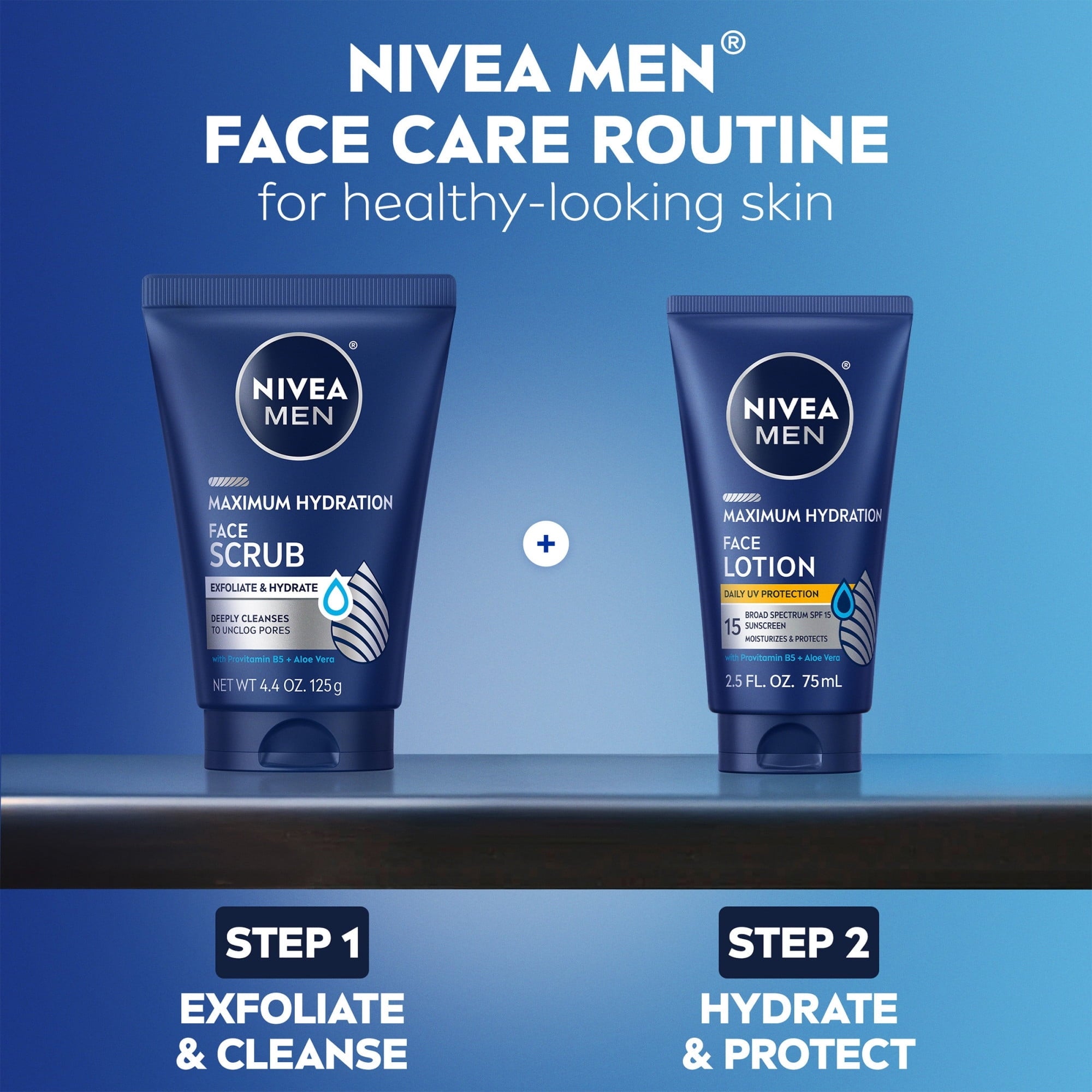 (3 PACK ) NIVEA MEN Maximum Hydration Face Scrub with Provitamin B5 and Aloe Vera, 4.4 oz