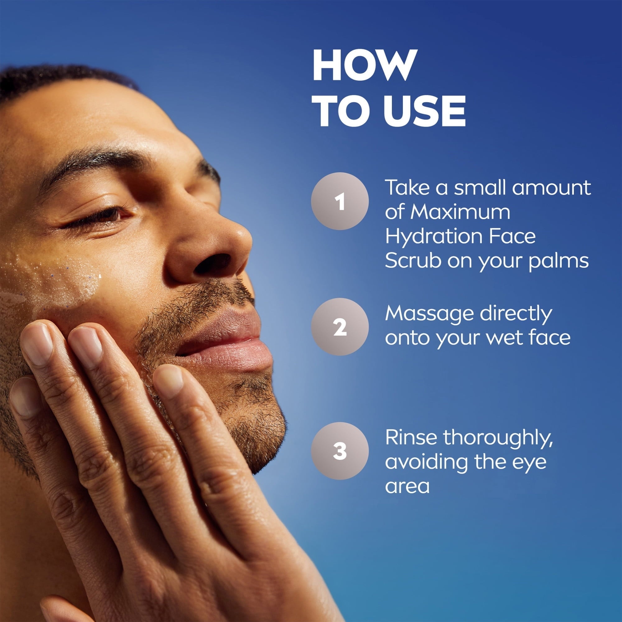 (3 PACK ) NIVEA MEN Maximum Hydration Face Scrub with Provitamin B5 and Aloe Vera, 4.4 oz