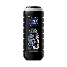 NIVEA MEN Active Clean 3-in-1 body wash bottle with Real Madrid limited edition design