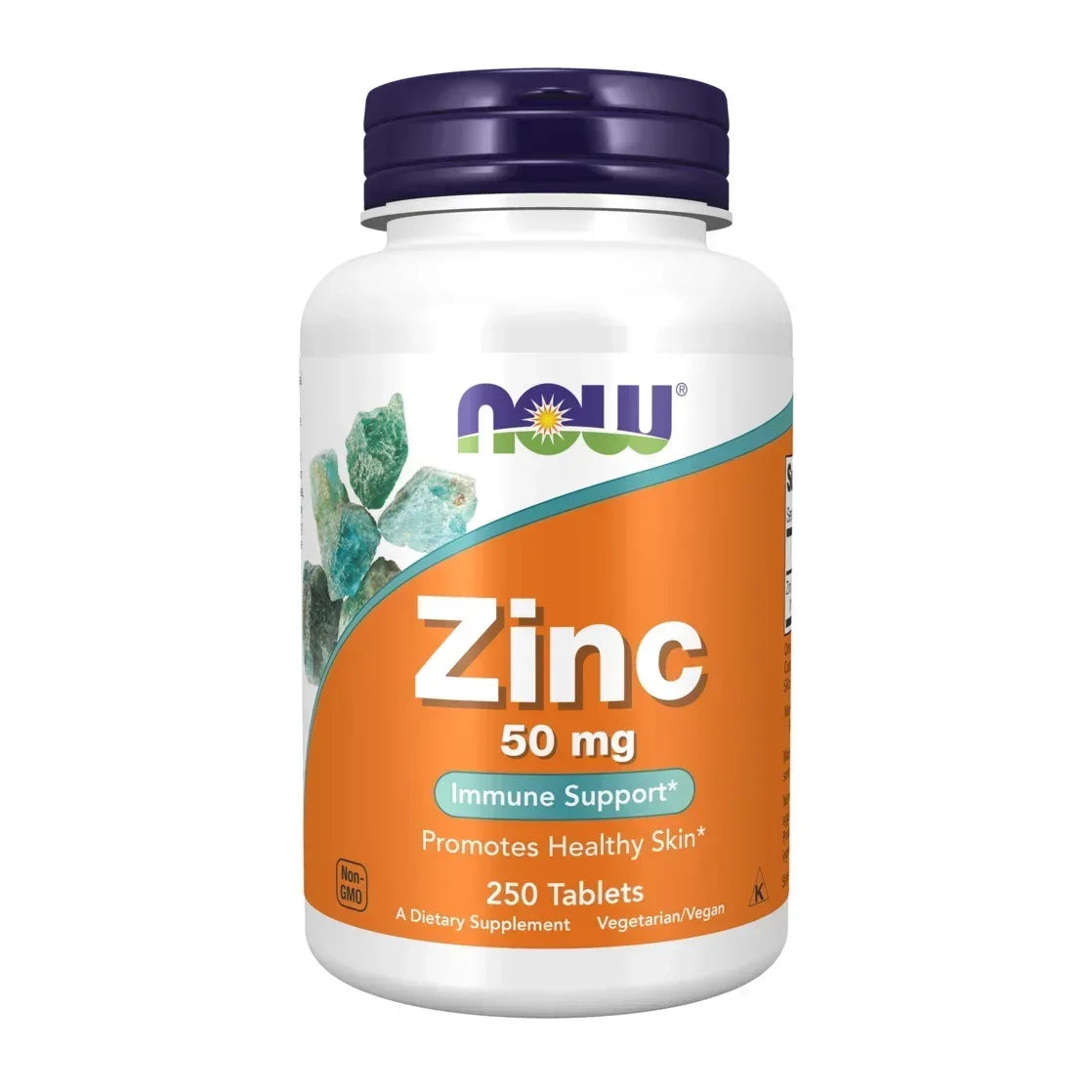 NOW Foods Supplements, Zinc (Zinc Gluconate) 50 mg, Supports Enzyme Functions*, Immune Support*, 100 Tablets
