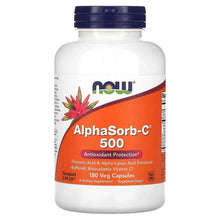 NOW AlphaSorb-C 500 supplement bottle with antioxidant protection label