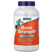 Bone Strength™ supplement bottle with orange front label, 240 capsules