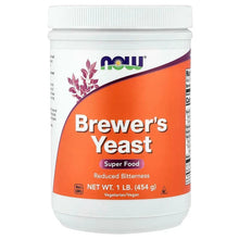 Brewer's Yeast supplement jar, 1 lb white plastic with orange front label