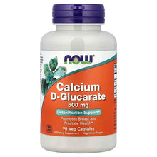 Calcium D-Glucarate supplement bottle with purple cap, front label, 90 veg capsules