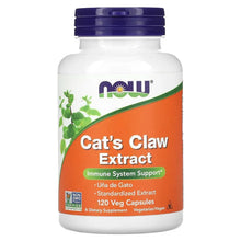 Cat's Claw Extract bottle with front label showing 120 veg capsules