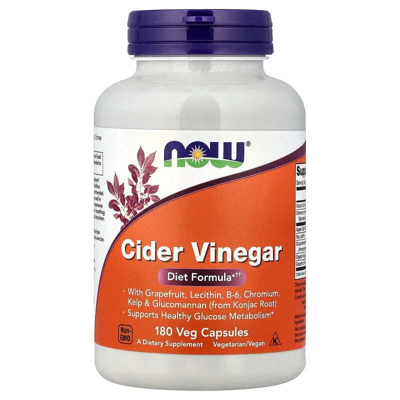 NOW Foods, Cider Vinegar, 180 Veg Capsules