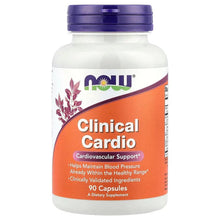 Clinical Cardio dietary supplement bottle with purple cap and front label