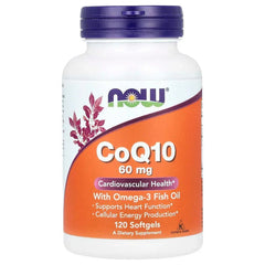NOW Foods, CoQ10 with Omega-3 Fish Oil, 120 Softgels