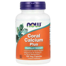 Coral Calcium Plus veg capsule bottle with purple cap, orange label front.
