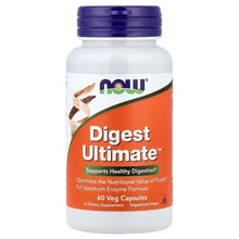 Digest Ultimate vegetarian enzyme supplement bottle, 60 veg capsules