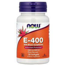Vitamin E softgels bottle, E-400, 268 mg (400 IU), 50-count
