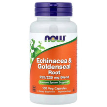Echinacea & Goldenseal Root supplement bottle with 100 veg capsules