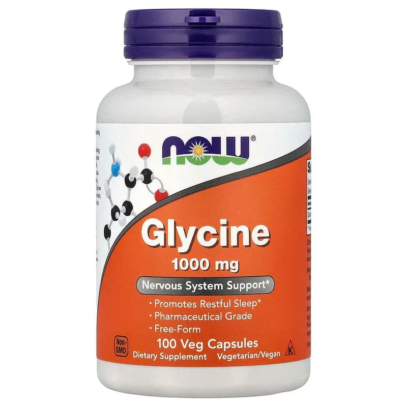 NOW Foods, Glycine (1,000 mg per Capsule) - USA MEGA SHOP
