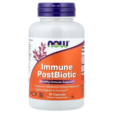 Immune PostBiotic supplement bottle with purple cap, orange label, 60 capsules