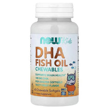 DHA fish oil chewables bottle with white cap and front label