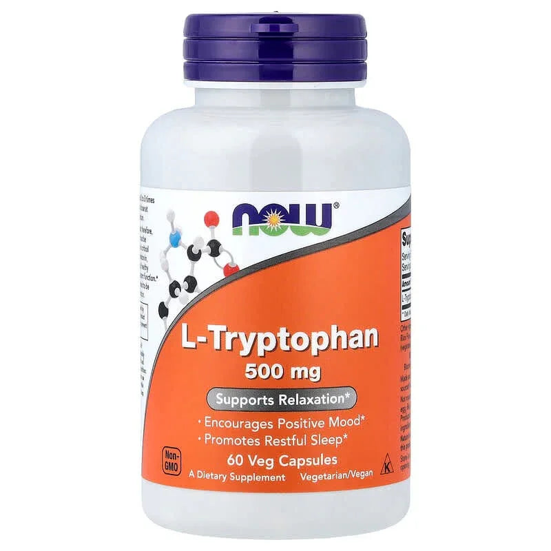 NOW Foods, L-Tryptophan, 500 mg - USA MEGA SHOP