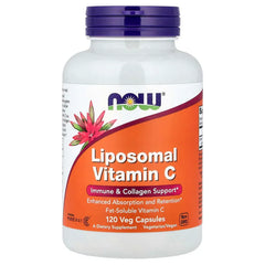 NOW Foods, Liposomal Vitamin C, 120 Veg Capsules (0.5 g per Capsule) - USA MEGA SHOP