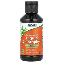 Liquid chlorophyll supplement bottle, Extra Strength Mint, 4 fl oz
