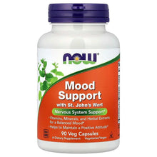 Mood Support supplement bottle with St. John's Wort label, 90 veg capsules