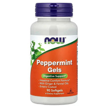Dietary supplement bottle with orange peppermint gels label