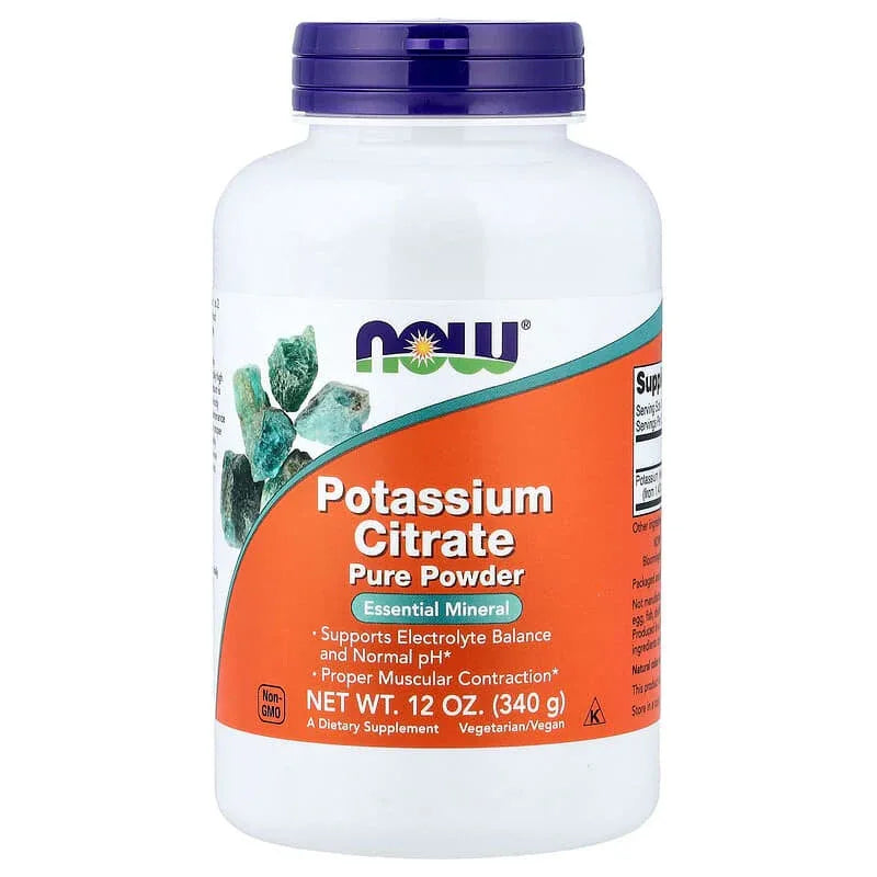 NOW Foods, Potassium Citrate, Pure Powder, 12 oz (340 g) - USA MEGA SHOP