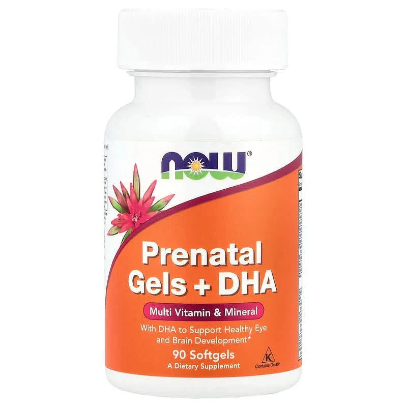 NOW Foods, Prenatal Gels + DHA, Softgels