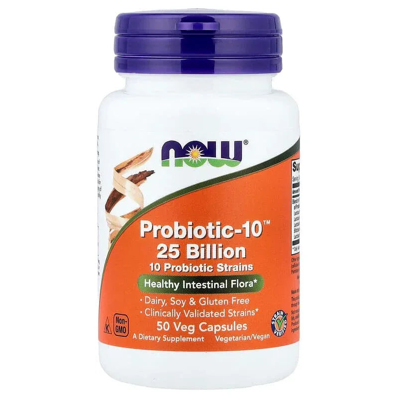 NOW Foods, Probiotic-10™ 25 Billion, 50 Billion, & 100 Billion
