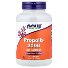 Propolis 2000 softgel bottle with dark purple cap and orange front label