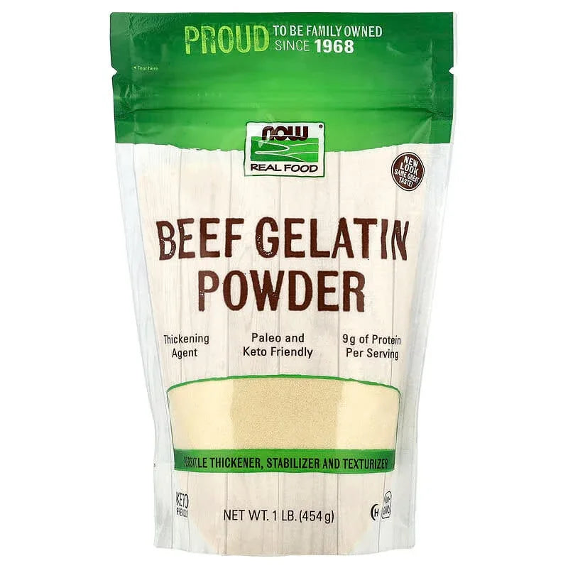 NOW Foods, Real Food, Beef Gelatin Powder, 1 lb (454 g)
