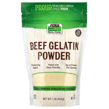 NOW Real Food beef gelatin powder pouch, 1 lb (454 g)