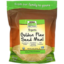 NOW Foods Organic golden flax seed meal pouch, 22 oz (624 g)