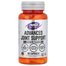 NOW Sports Advanced Joint Support supplement bottle with 60 capsules, amber capsules