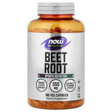 Sports Beet Root veg capsules bottle with front label, amber capsules visible in jar