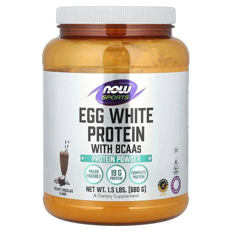 NOW Foods, Sports, Egg White Protein With BCAAs