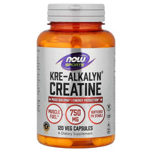 NOW Sports Kre-Alkalyn creatine veg capsules bottle, 120 count
