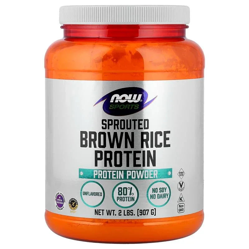 NOW Foods, Sports, Sprouted Brown Rice Protein Powder, Unflavored, 2 lbs (907 g)