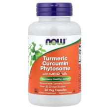 Turmeric curcumin phytosome supplement bottle with 60 veg capsules and MERIVA label