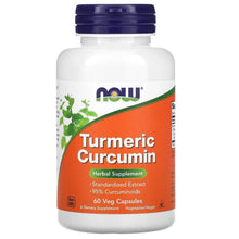 Turmeric curcumin herbal supplement bottle, white with purple cap, 60 veg capsules