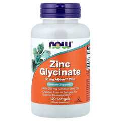 NOW Foods, Zinc Glycinate, 120 Softgels