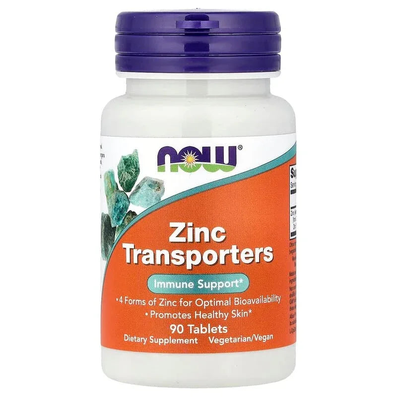NOW Foods, Zinc Transporters, 90 Tablets (22 mg per Tablet)