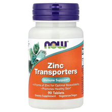 Zinc Transporters supplement bottle, purple cap, orange label, 90 tablets