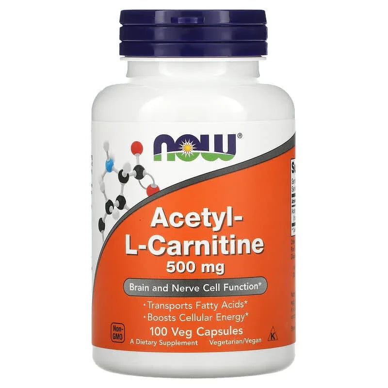 NOW Foods, Acetyl-L Carnitine, 500 mg & 750 mg - USA MEGA SHOP