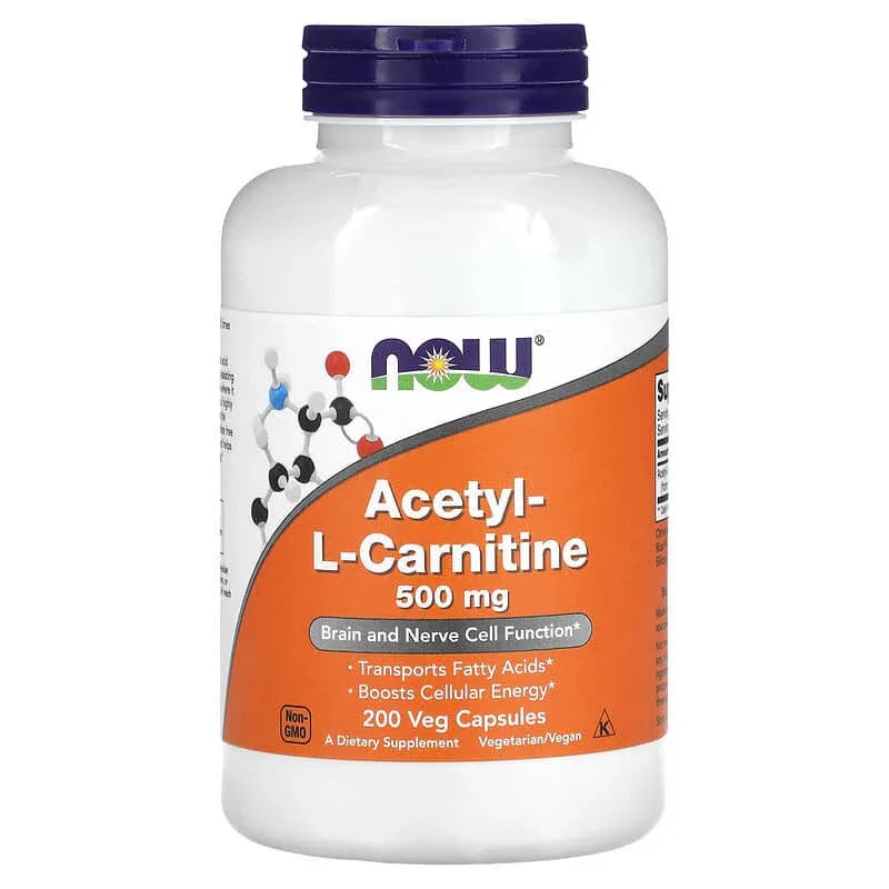 NOW Foods, Acetyl-L Carnitine, 500 mg & 750 mg - USA MEGA SHOP